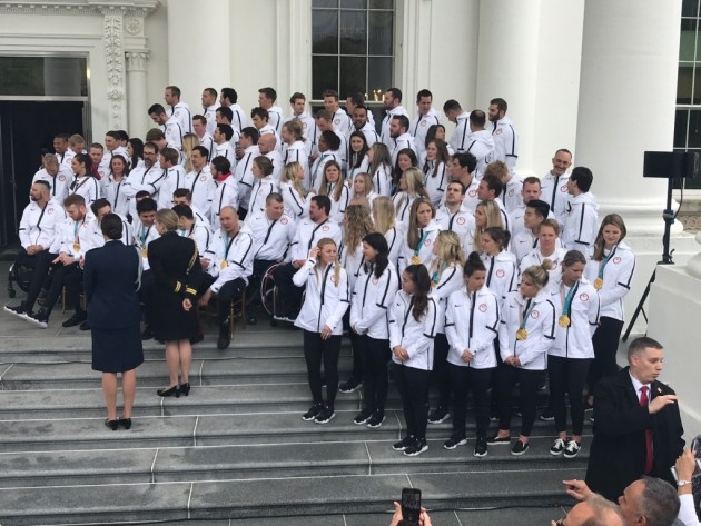 2018 Winter Olympians,  Paralympians Visit White House, Speak of American Pride