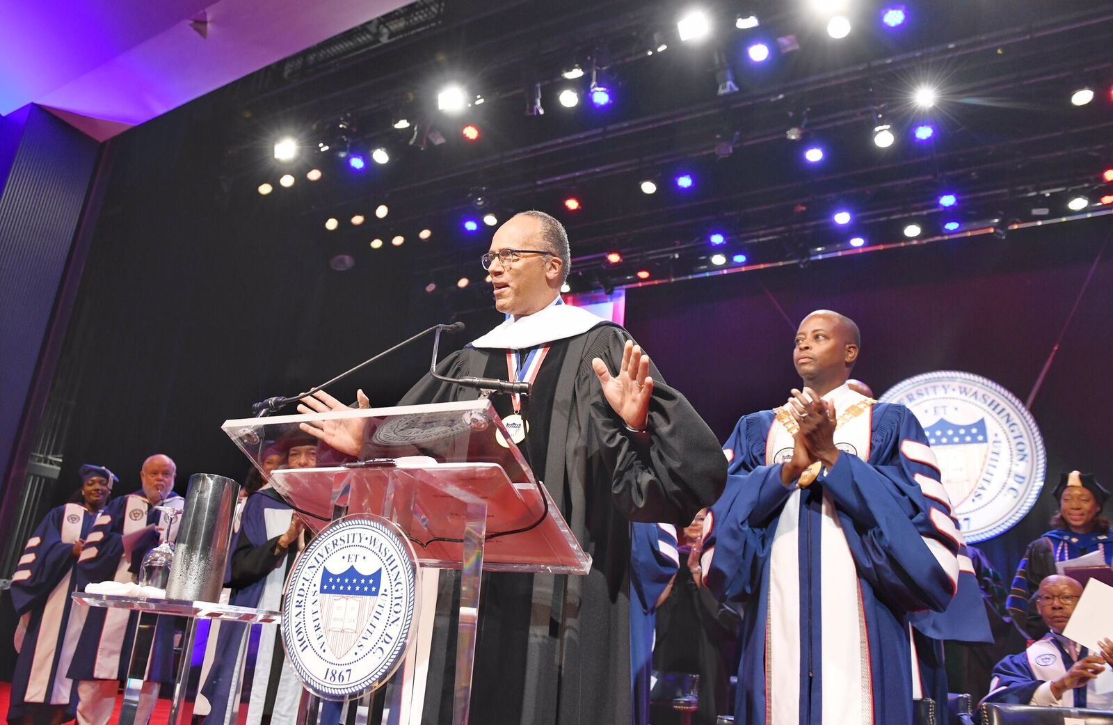 Video: NBC Nightly News Anchor Lester Holt Calls For Dialogue In Convocation Speech