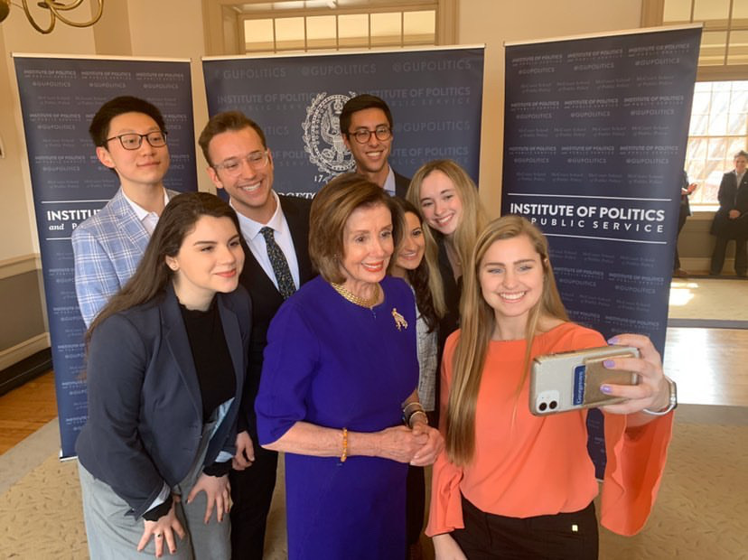 Nancy Pelosi Discusses Being a Woman In Politics at Georgetown University