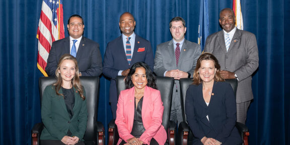 The New Orleans City Council Members. Councilman Giarrusso and Coucilman Banks pictured at the top right. Photo Courtesy of: counil.nola.gov