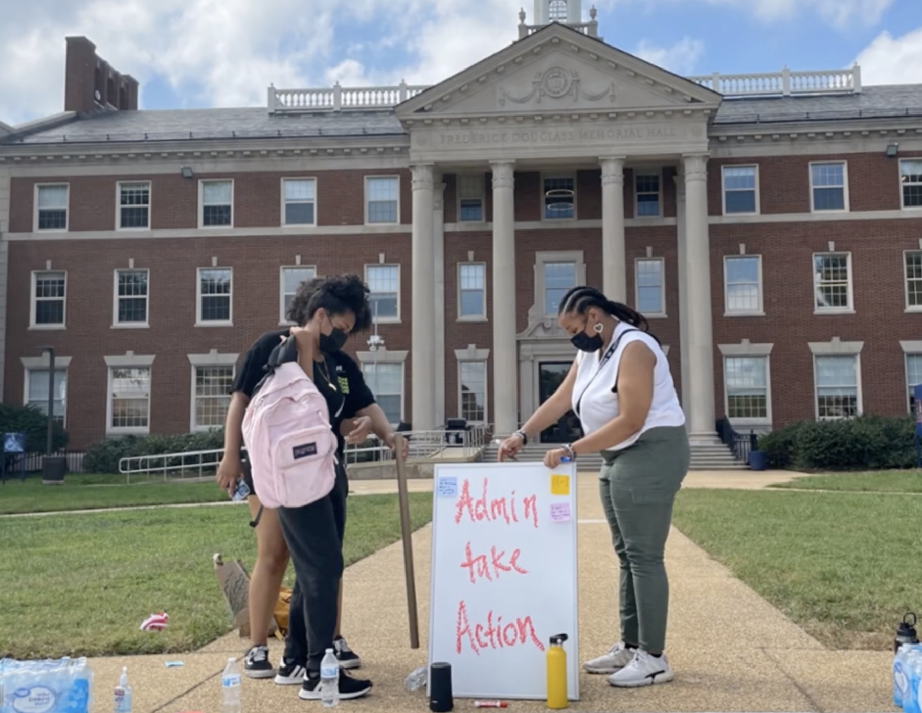 Howard University Students Stage Daylong Protest, Demanding Change