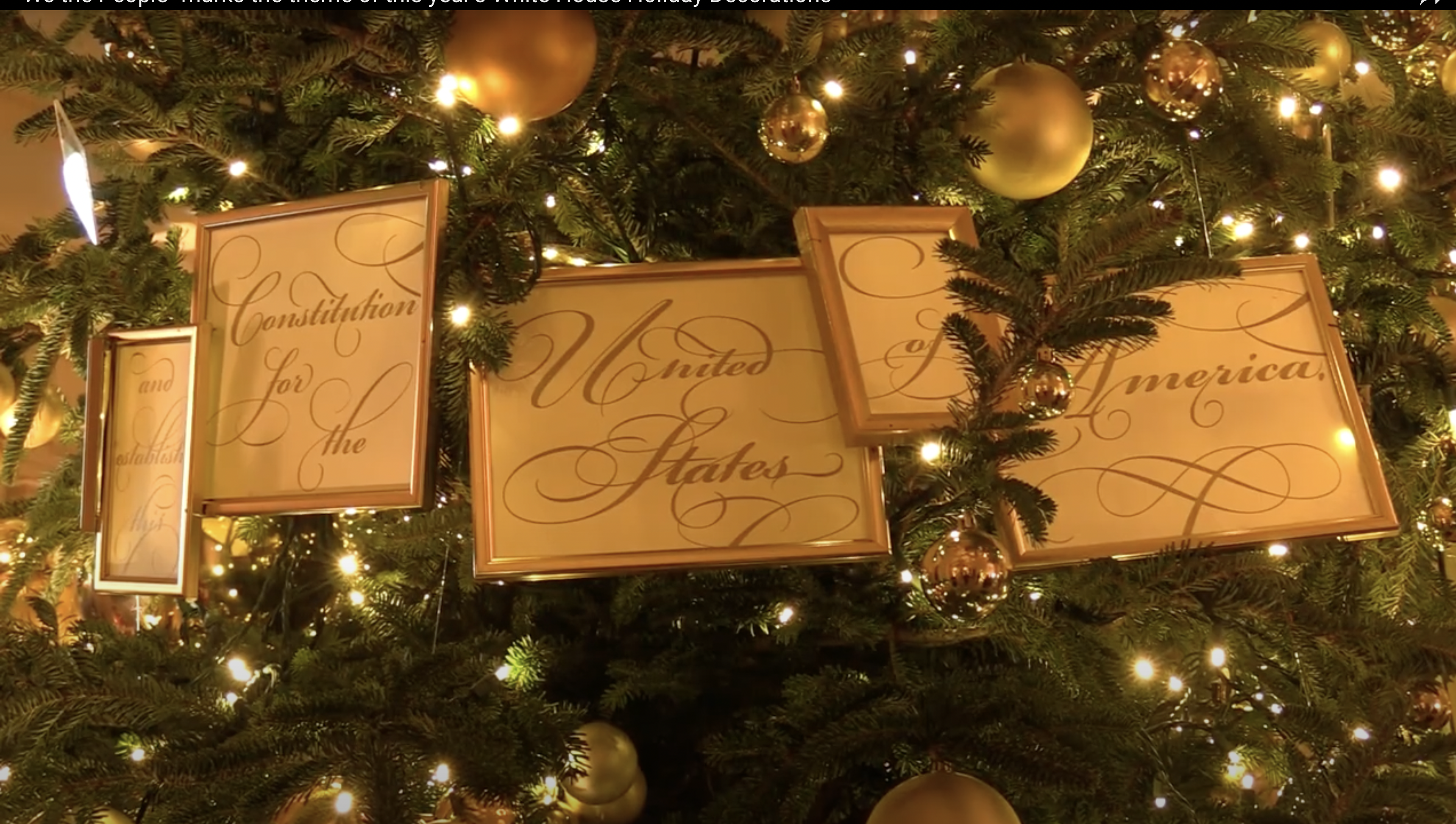 “We the People” Marks the Theme of This Year’s White House Holiday Decorations