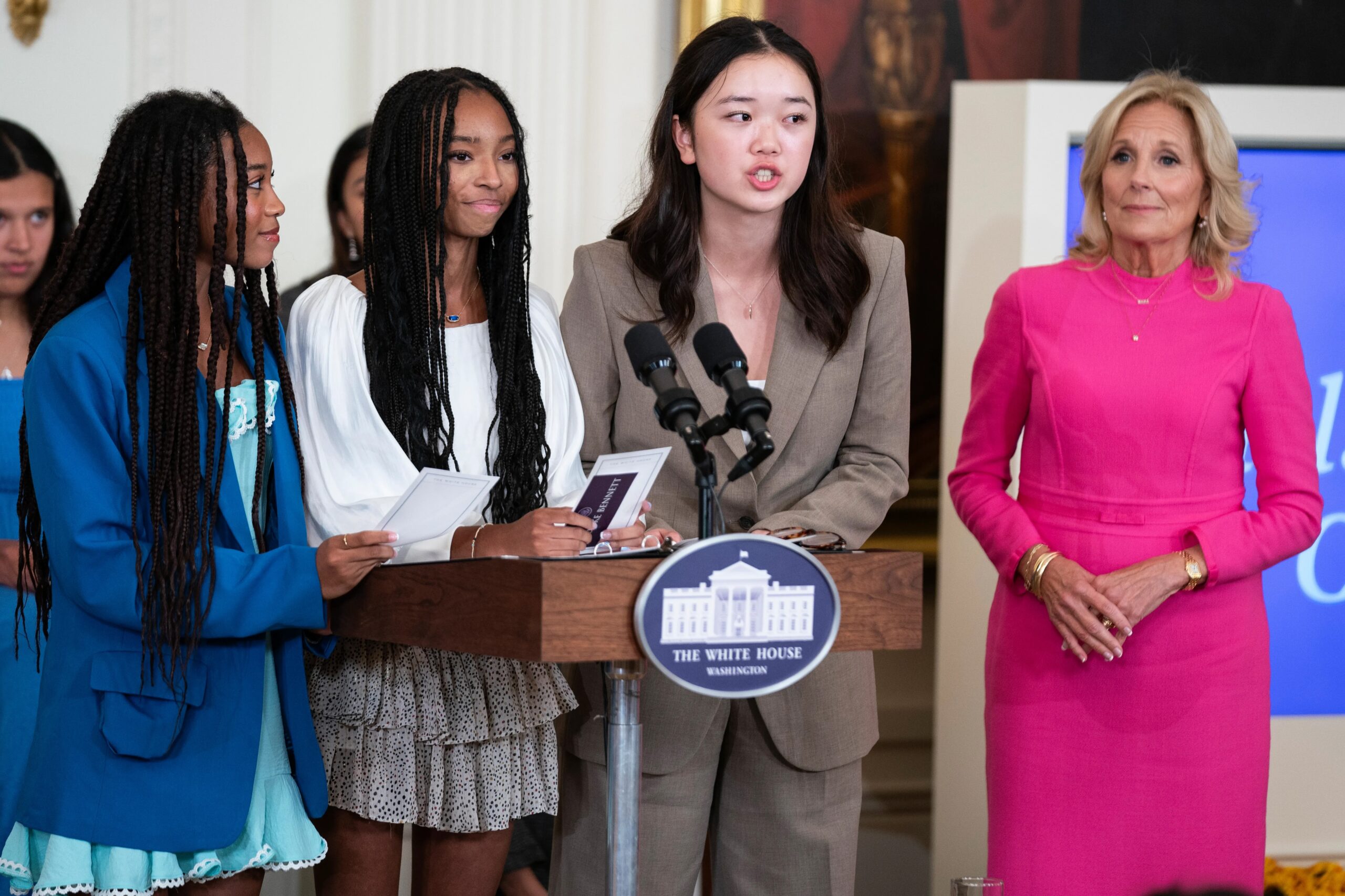 First Lady Honors “Girls Leading Change” in International Day of the Girl Celebration