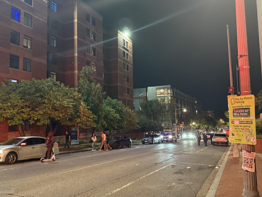 Scene of 2225 NW St after accident occurred. (Photo: Bamidele Aina/HUNewsService.com)