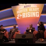 CBC panelists seated on stage with U.S. Representative Ilhan Omar during the 55th Annual Legislative Conference in Washington, DC