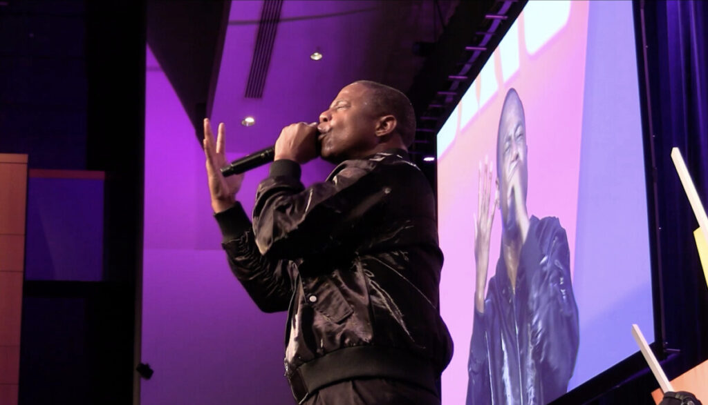 Hip Hop legend Doug E. Fresh performs on stage during CBCF Annual Legislative Conference