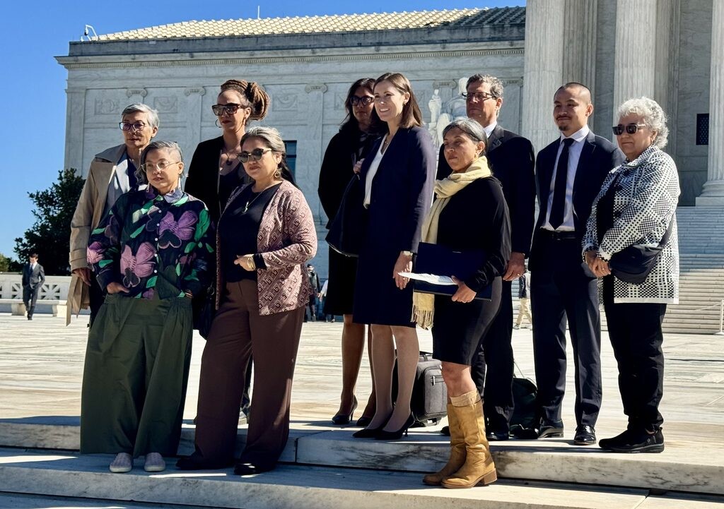Members and supporters of Prutehi Guåhan and attorney Caroline A. Flynn 