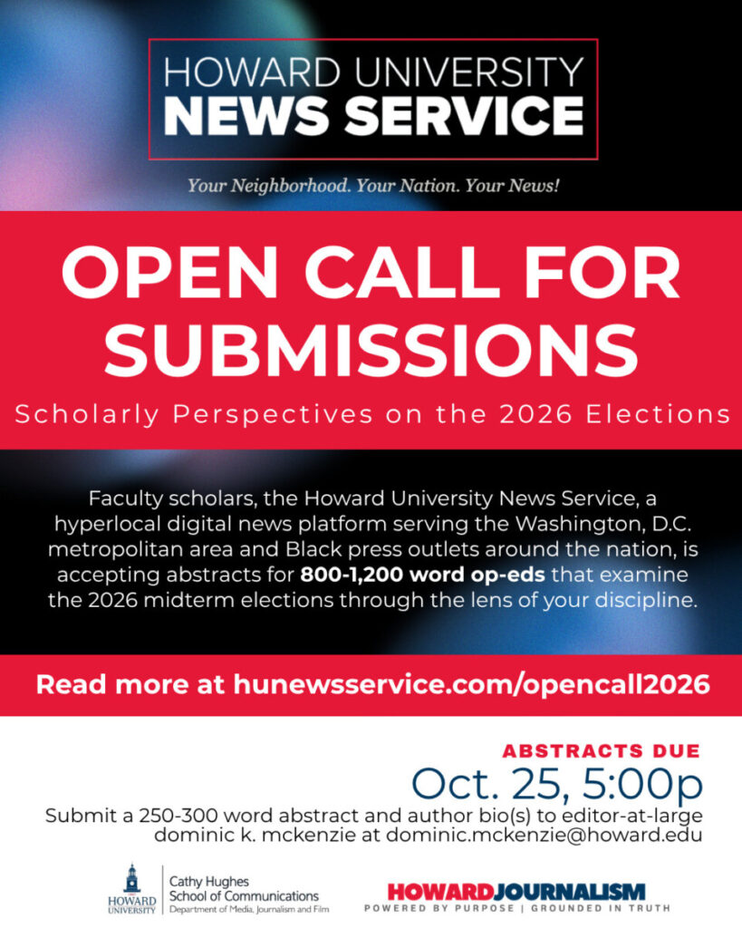 OPEN CALL FOR OP-ED SUBMISSIONS - hunewsservice.com