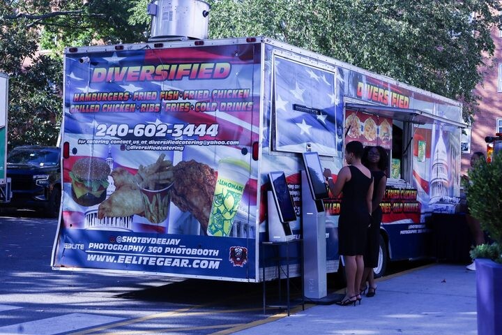 Diversified food truck parked outside the Armour J. Blackburn University Center on Oct. 8. (Paige Kiarie/The Hilltop)