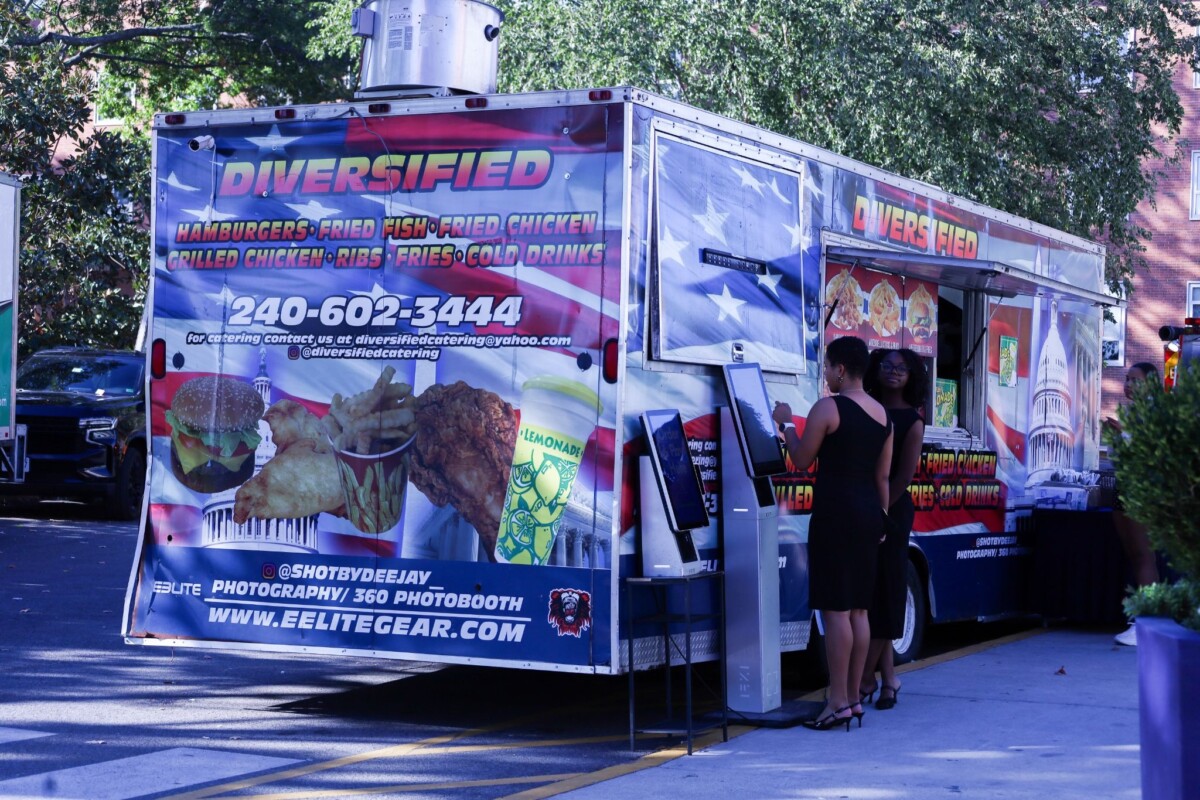 Diversified food truck parked outside the Armour J. Blackburn University Center on Oct. 8. (Paige Kiarie/The Hilltop)