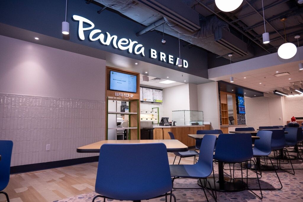 Newly renovated Panera Bread located in the PunchOut dining area. (Photo courtesy of Office of University Communications)