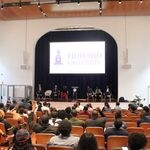 Students gather at the first listening session in the Myrtilla Miner Building’s auditorium on Oct. 1. (Clariss Duhaney/The Hilltop) 